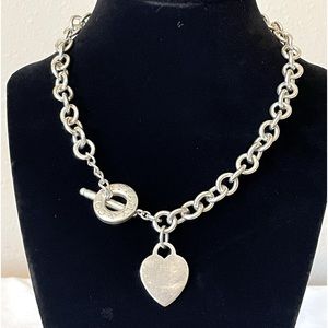 Tiffany & Company Heart Toggle Necklace (retired) Sterling Silver
